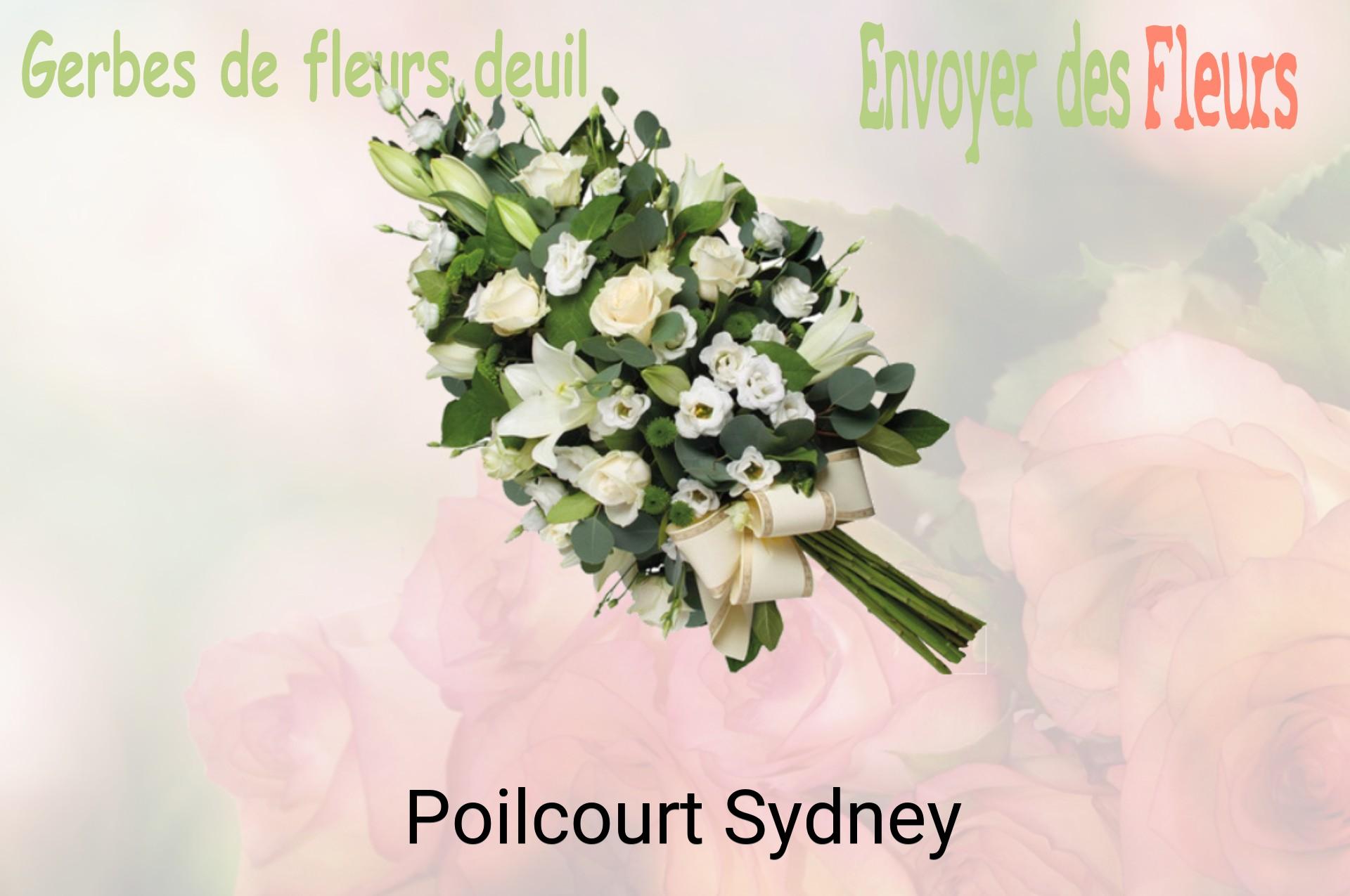 Gerbe de fleurs de deuil livrée à Poilcourt-Sydney